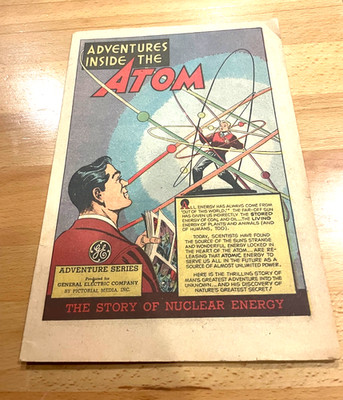 Adventures Inside the Atom, General Electric NY 1948 comic book collectible