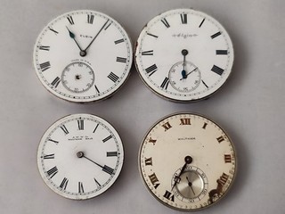 Movimiento Reloj Bolsillo Antiguo ELGIN WALTHAM 4