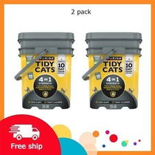 Purina Tidy Cats 4-in-1 Clumping Cat Litter, Odor Control, Low Dust, 2 pack
