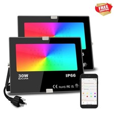 Led Flood Light 30W, 300W Equivalent 3000 LM Outdoor Color Changing Led Stage...