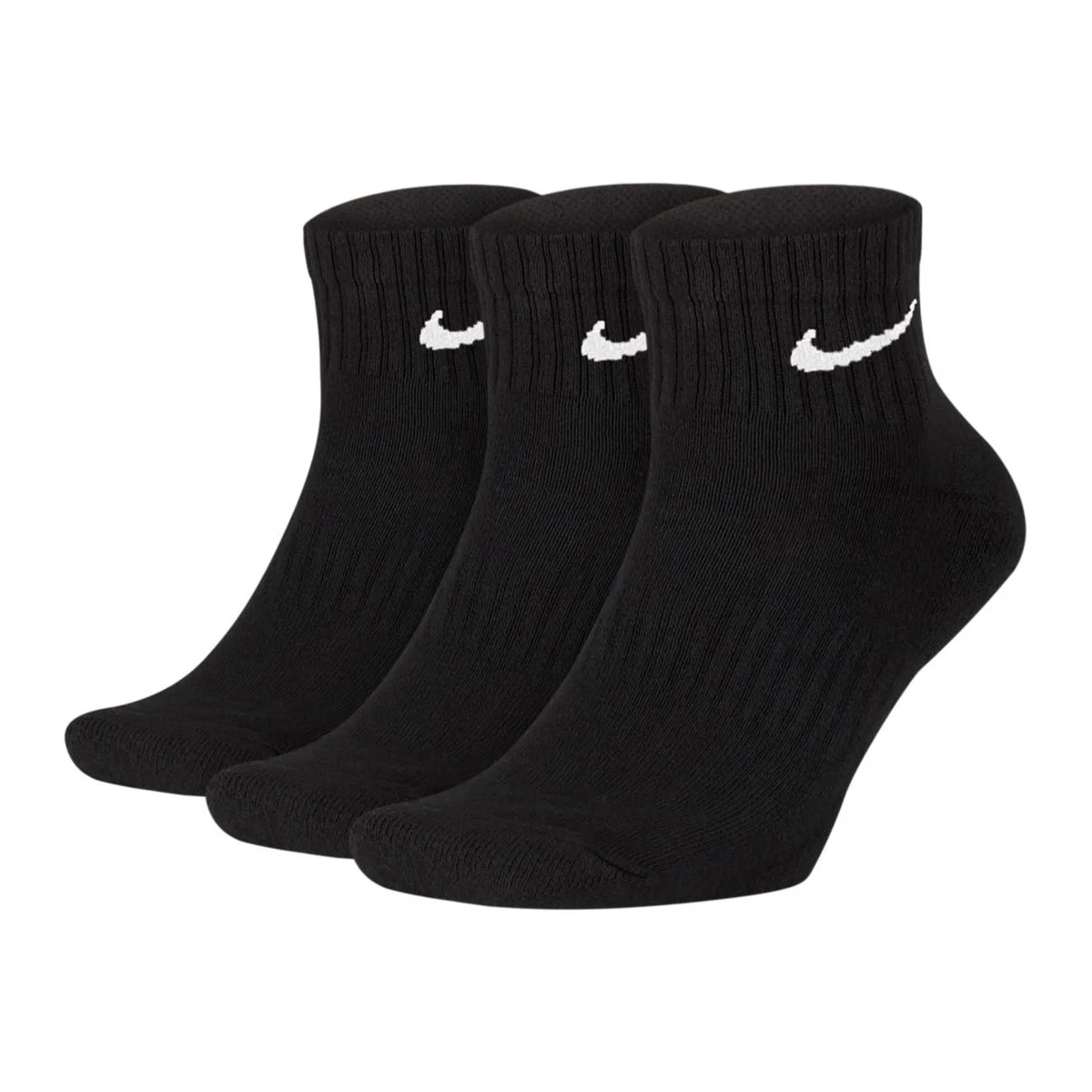 NIKE Unisex 3er Pack Sportsocken - Everyday, Cotton Cushioned Ankle, einfarbi...