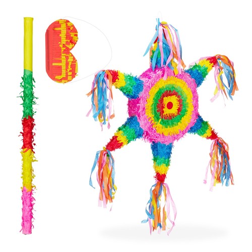 Pinata set bunt leicht Stern Pinata Party Pinata 0,2 kg Kindergeburtstags Pinata - Bild 1 von 10