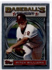 1993 Finest #49 Mitch Williams Philadelphia Phillies Near Mint or Better