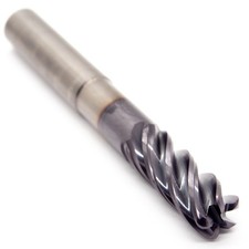 Widia Hanita 6168956 Carbide Corner Radius End Mill 1/2" 5FL 0.09" Radius WS15PE