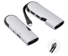 5-in-1 USB C Hub Multiport Adapter with 4K HDMI, PD, USB-C/A Ports for Macbook