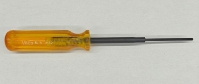 Vaco 3/32  Hex Allen Driver AL-6 USA - Chrome Vanadium Blade