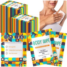 300 Pieces Individually Wrapped Body Wipes for Travel Facial Cleansing Wipes ...