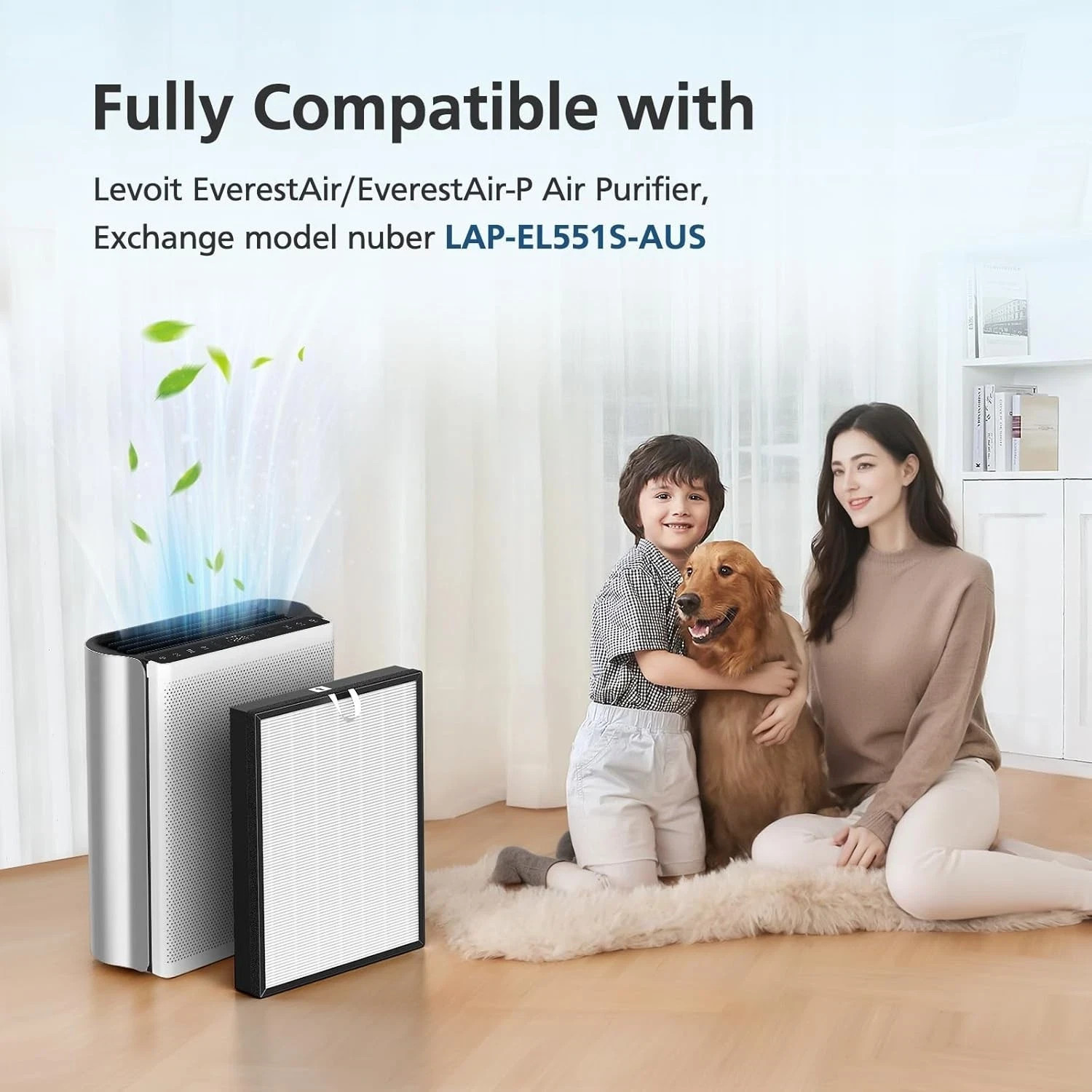 2 Pack Replacement HEPA Carbon Filters for Levoit EverestAir Purifier 🌬️