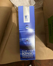 NIKKEN PiMag Blue Flip-Top Water Bottle with Ionic Filtration Technology