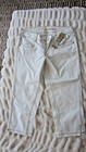 NWT DKNY Womens Capri Jeans White Stretch Denim Size 8 Acid Garden Party — photo 3
