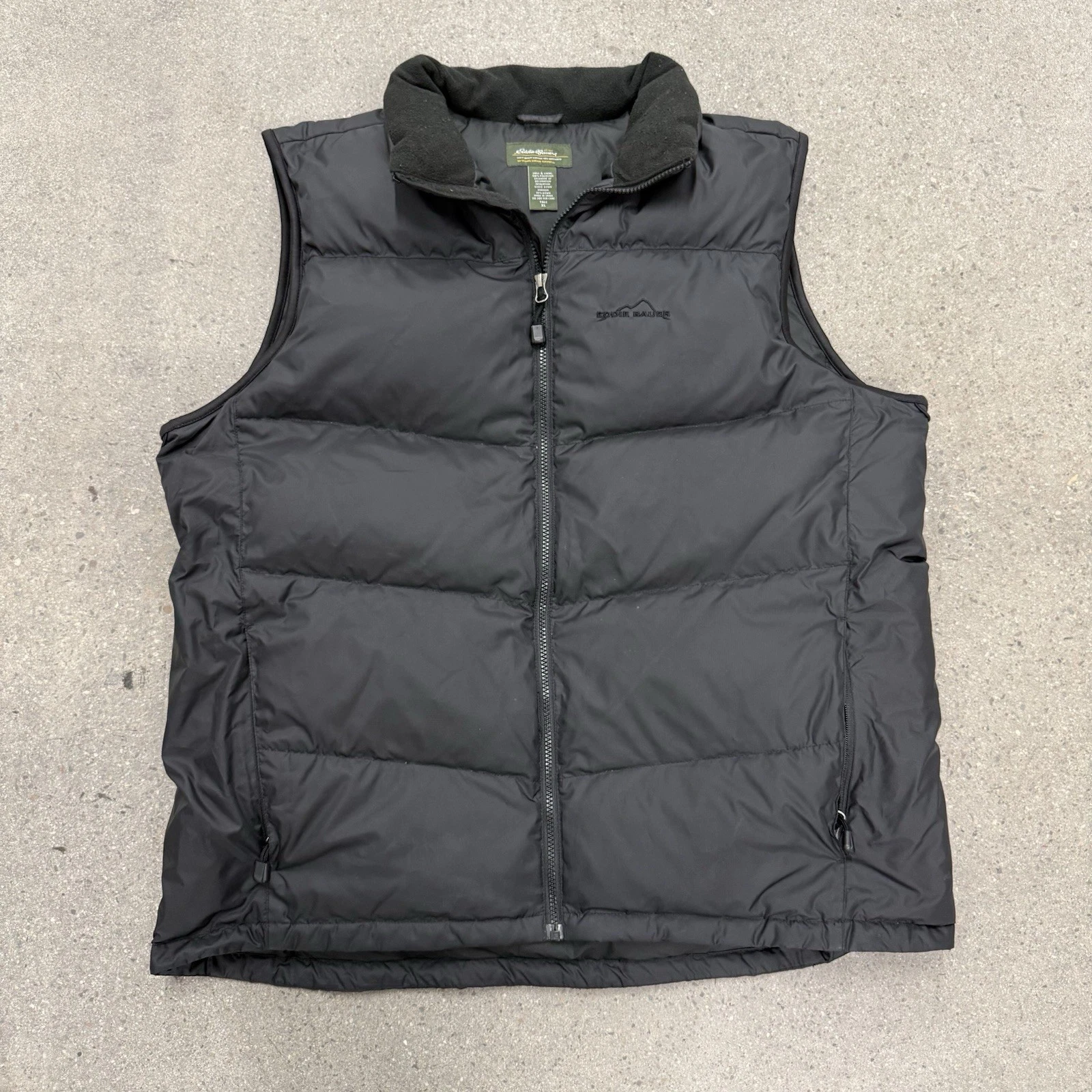Eddie Bauer Puffer Vest Goose Down Size XL