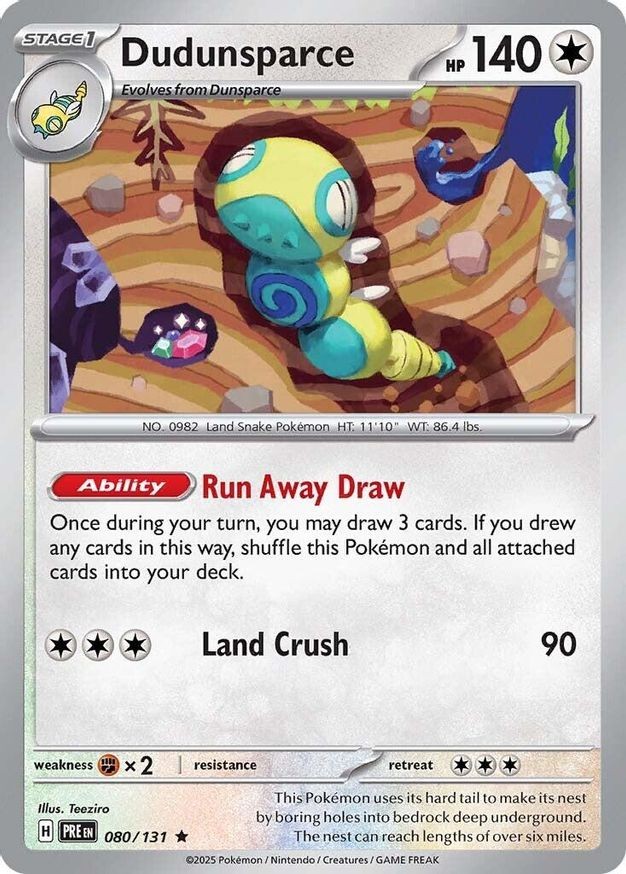 Pokemon Dudunsparce (80/386) Prismatic Evolutions LP HOLO