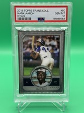 2018 TOPPS TRANSCENDENT COLLECTIONICONS #50 HANK AARON ICONS