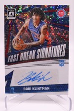 2024-25 Panini Prizm Bobi Klintman Fast Break Rookie Autographs #FBR-BKP RC