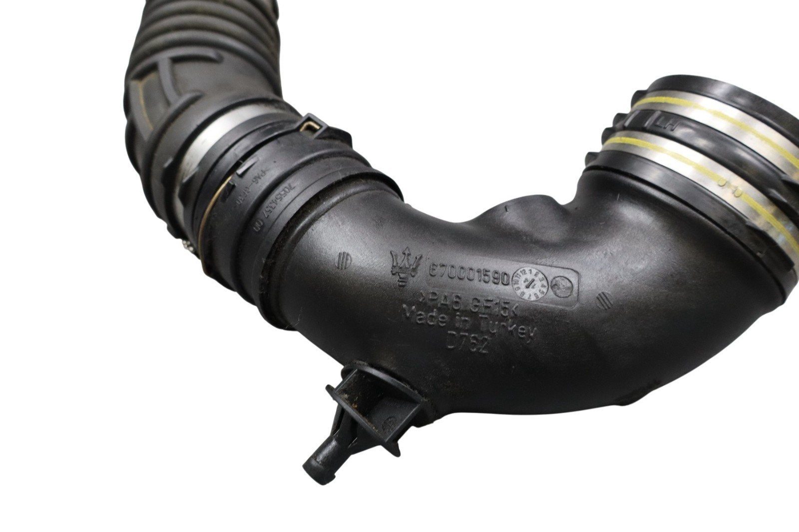 14-17 Maserati Ghibli Right Air Intake Inlet Resonator Hose Tube 670001590 Oem