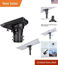 Adjustable Pipe Adapter for Starlink Gen 3 Dish - Aluminum Alloy, Black