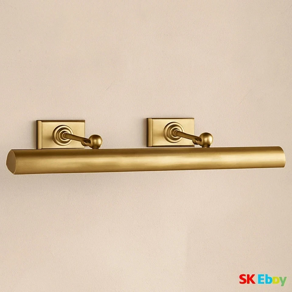 Cabinet Maker's 24' Picture Light Brass Vintage Antique Picture Wall Light Brass - Image 2 of 3