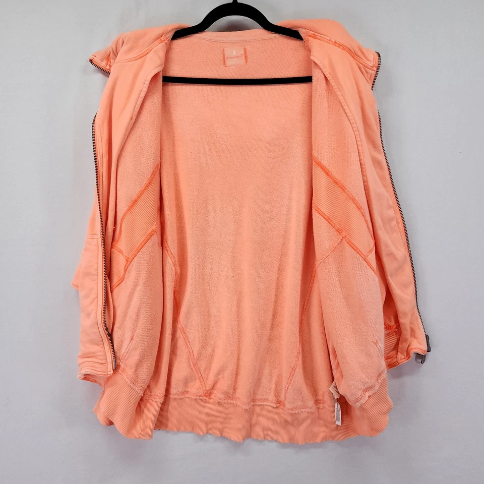 Free People Movement Hoodie Zip Up All Your Love Sweatshirt Small Oversized - Image 3 of 4