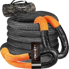 Kinetic Recovery Tow Rope: 1.25" x 30ft 54000LBS Snatch Strap Heavy Duty Offroad