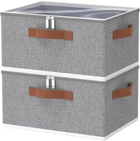 Aufbewahrungsbox Mit Deckel, Faltbare Kleiderschrank Organizer, Kisten Aufbewahr