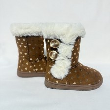 New With Box Toddler Girls JUMPING BEANS Heart Boots Size 5T Kids Boots