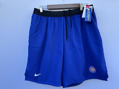 #ad Chicago Cubs Men#x27;s Nike Blue Flex Vent Shorts Size 2XL See Pic For Size NEW $24.99