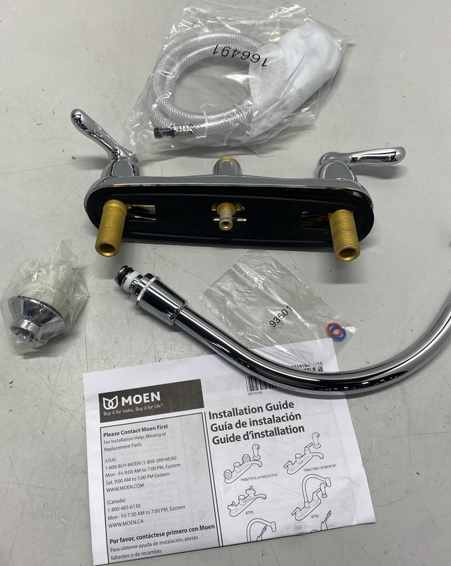 Moen M-Biton Kitchen Faucet Chrome Two-Handle-8792