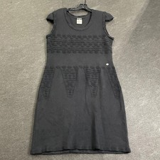 CHANEL Wool Blend Cap-Sleeve Dress Women's Size US 14