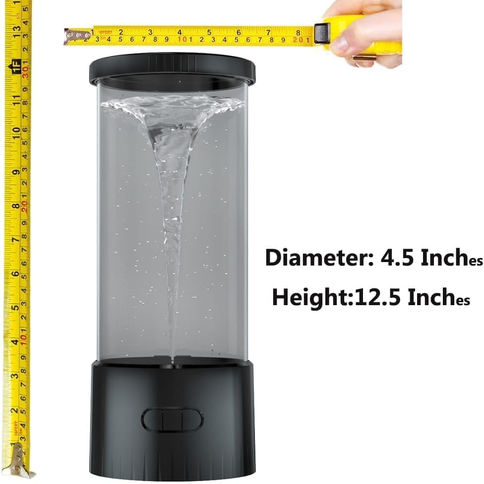 Lampe tornade Hurricane Light à effet vortex d'eau LED multicolore pour une ambiance zen - 2