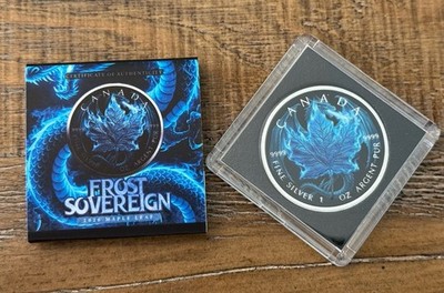   2026 | Canada | $5 | Frost Sovereign | Colorized | Maple Leaf | 1 oz Silver