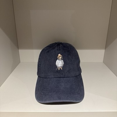 Casual Dog Hat Mütze Farbe Navy Blau Vintage Effekt mit verstellbarer Schnalle