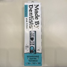 NEW Made by Dentists Electric Kids Shark Toothbrush 3Heads Rechargeable