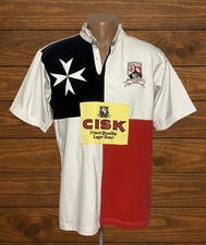 Vintage Malta National Team 2009/2010 Rugby Jersey Kukri Cisk Lager L