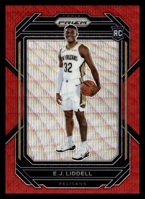 2022-23 Panini Prizm Ruby Wave Rookie #251 E.J. Liddell New Orleans Pelicans