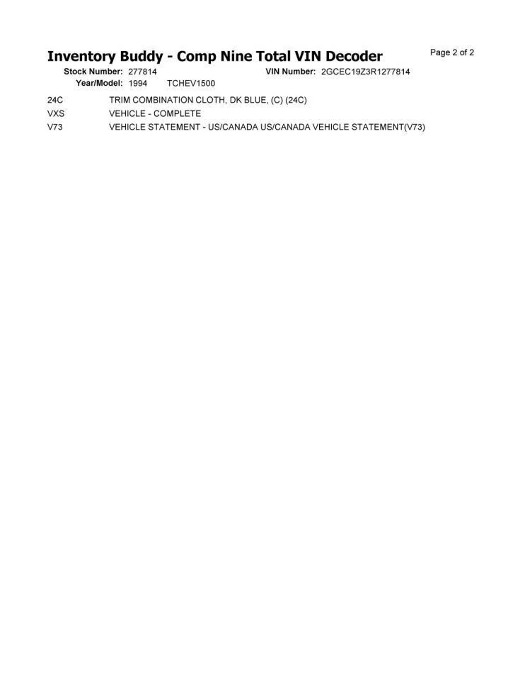 Rear Drive Shaft 2WD 5.0L 141.5" Wb Fits 94-99 CHEVROLET 1500 PICKUP 1108418 - Image 4 of 4