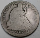 Photo of a 1854-O Seated Liberty Half Dollar from an eBay listing that sold on Jul 16, 2026