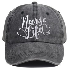 2pcs Nurse Life Hat for Women Men