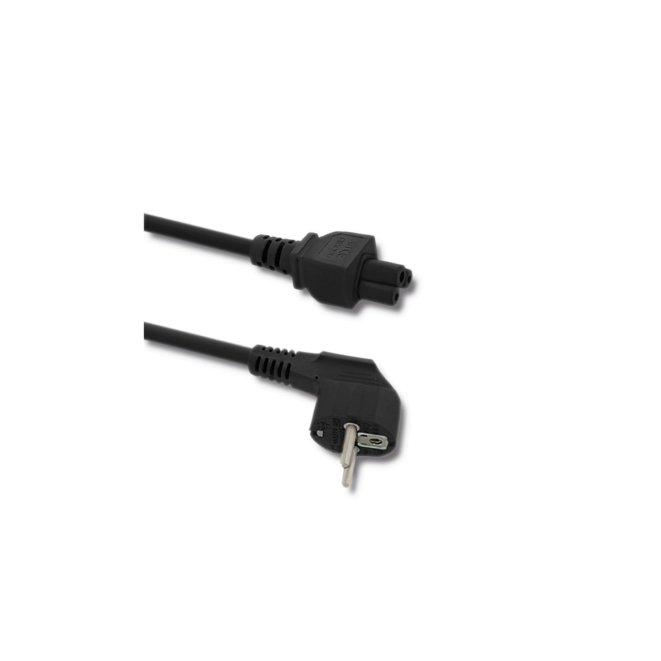 Qoltec Cable alimentación IEC C5/Schuko trébol 3x0.75mm 50548
