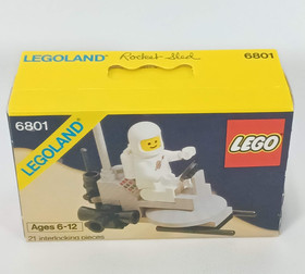 Lego Space 6801 Moon Buggy Rocket Sled 1983 Vintage Brand 'New-Other' Sealed Box