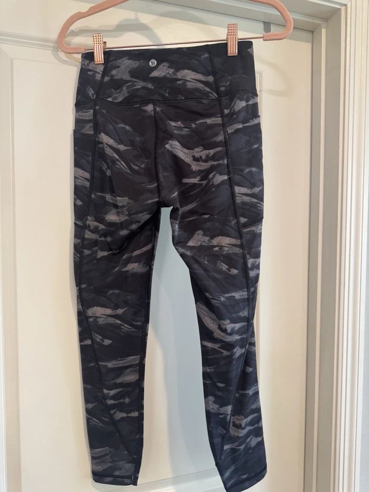 VICTORIA's SECRET Core Essential Bolsillo Leggings Para Mujer S Negro Tiro Alto Logo Foto 2 de 4