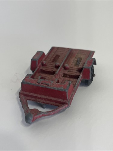 Vintage TootsieToy Red Die Cast 1969 Motorcycle Trailer - Made in Chicago Il - Picture 2 of 5