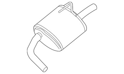 Genuine Nissan Muffler 20100-ZN50A