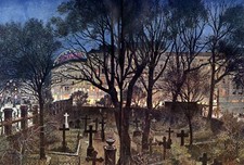 Friedhof Dreifaltigkeitskirche Berlin XXL 1907 Kunstdruck Wilhelm Thiele 