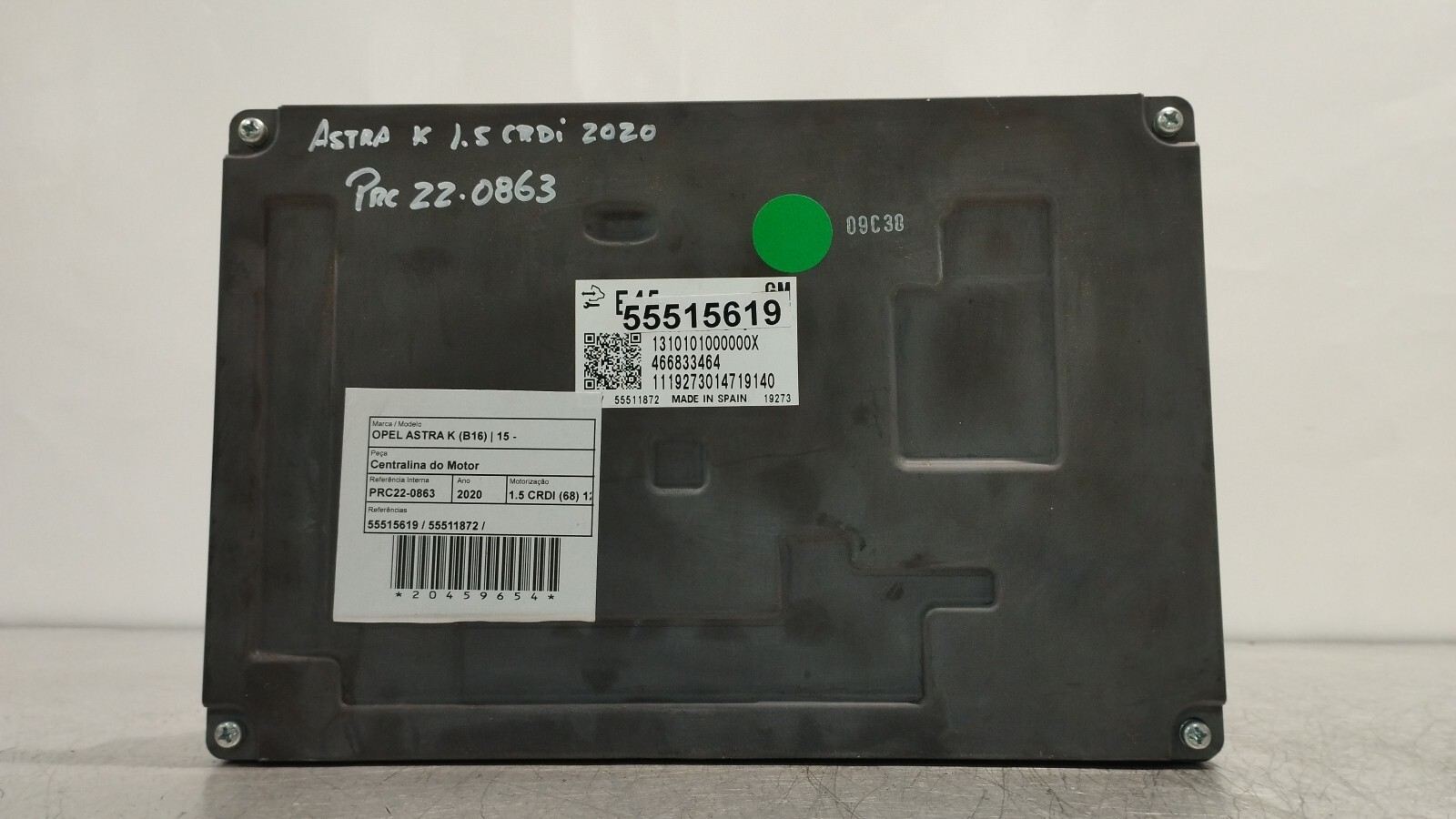 55515619 motorsteuergerät für OPEL ASTRA K (B16) 1.4 2015  