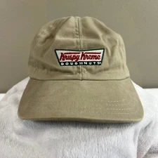 Krispy Kreme Donut Snapback Hat, Official Authentic Team Gear, Tan Color