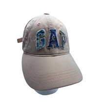 Gap Youth Girl Dusty Pink Spellout Logo Adjustable Baseball Hat Cap One Size OS