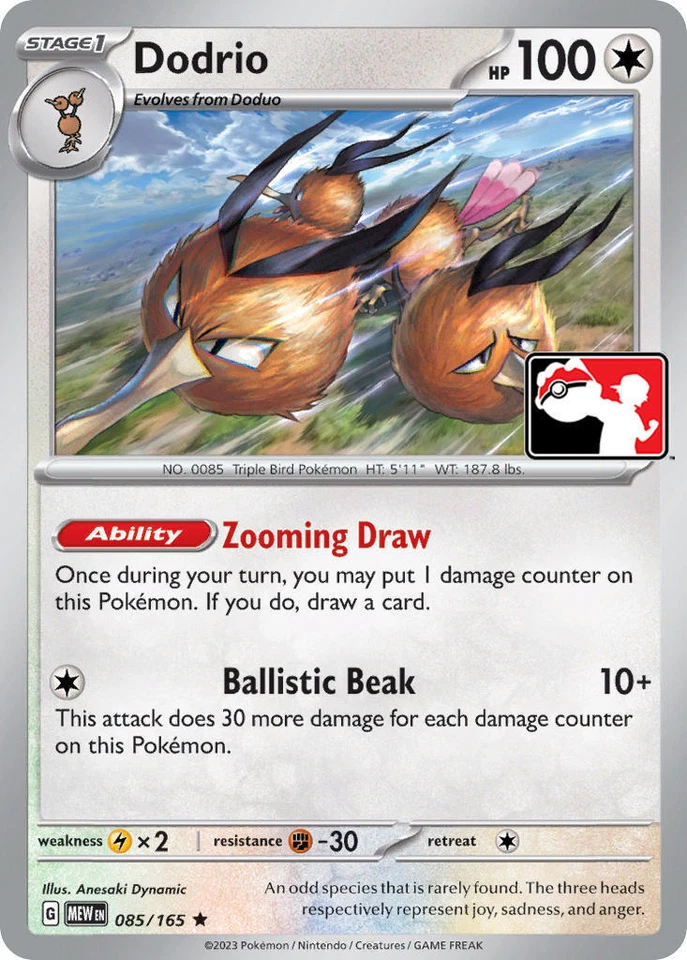 Dodrio 085/165 Prize Pack Series Cards