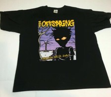 The offspring million miles away retro black t-shirt cotton unisex QT1671