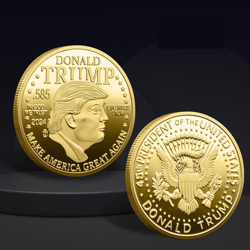 MAGA King Challenge Coin 2024 Medal 45Th President Donald Trump Commemorative