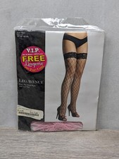 Leg Avenue - Pink Thigh High Fence Net Fishnet Stockings - Women's - One Size